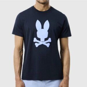Psycho Bunny Houston Graphic Tee men's black size 5